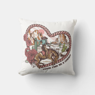 Cupid Find Me A Cowboy Cushion