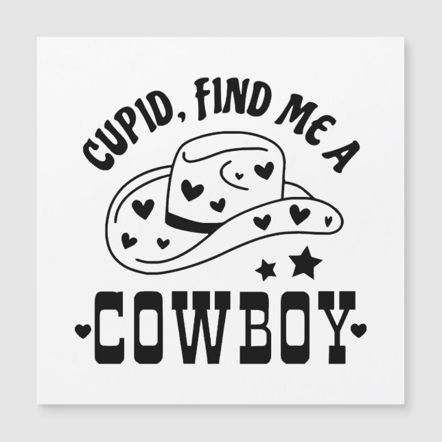 Cupid Find Me A Cowboy Western (Front)