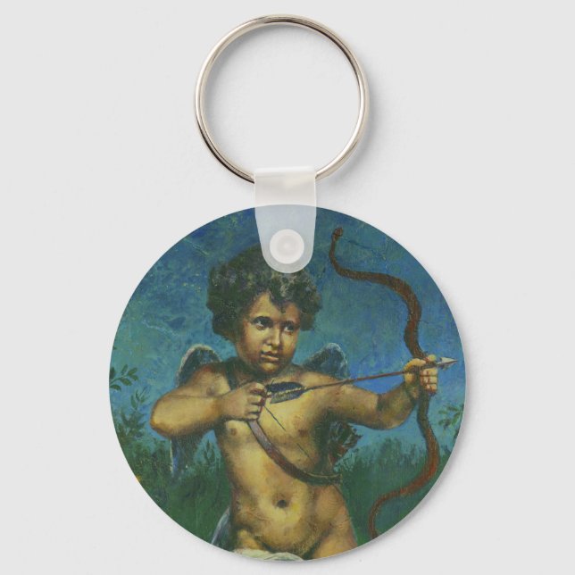 Cupid fresco Design Key Ring (Front)