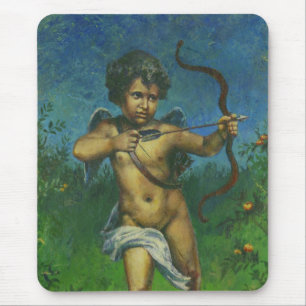 Cupid fresco Design Mouse Mat