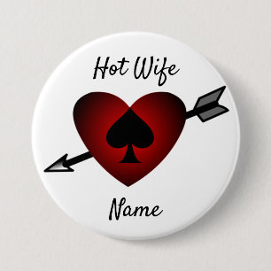 Cupid Heart Black Spade Thunder_Cove 7.5 Cm Round Badge