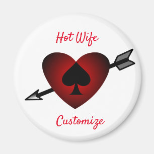 Cupid Heart Black Spade Thunder_Cove Magnet