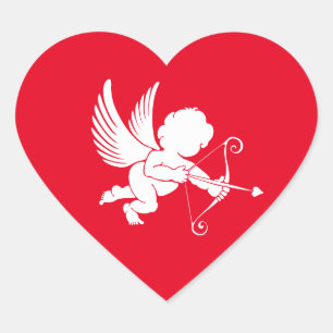 Cupid Heart Stickers