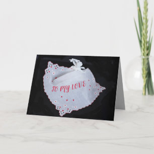 CUPID hearts my love on Valentine's Day card