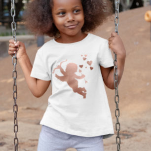 Cupid Hearts Rose Gold Metallic Valentine's day T-Shirt