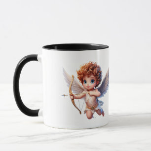 Cupid in flight mug