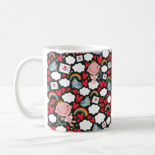 Cupid in the sky coffee mug