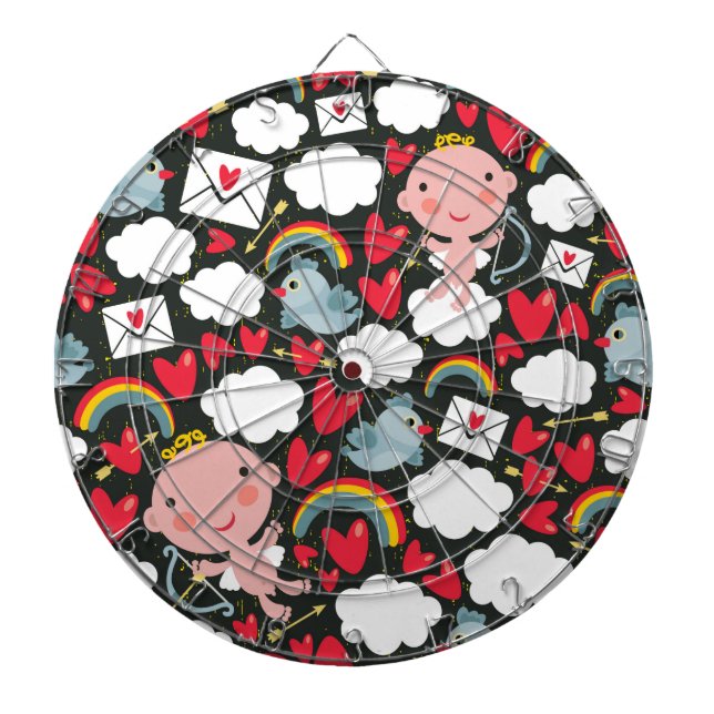 Cupid in the sky dartboard (Front)