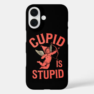 Cupid Is Stupid Funny Valentine’s Day iPhone 16 Case