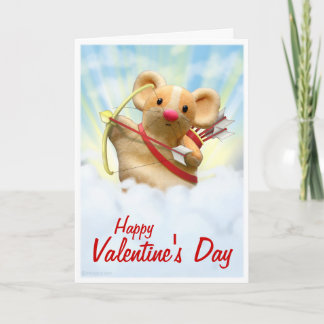 Cupid Mouse Valentine’s Day Card