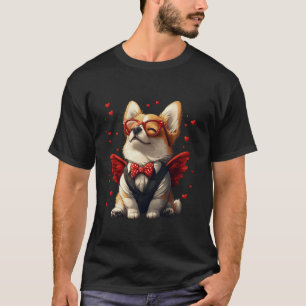 Cupid Pembroke Welsh Corgi Valentine's Day Dog Lov T-Shirt