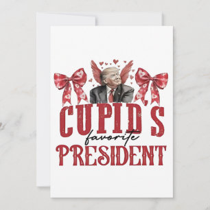 Cupid’s Favourite President Valentine Trump  Holiday Card