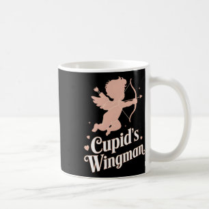 Cupid’s Wingman Funny Valentine’s Day Angel Design Coffee Mug