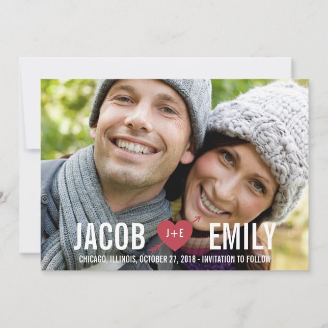 CUPID Save The Date Cards (Front)