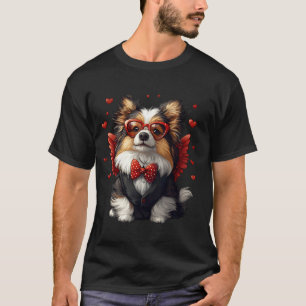Cupid Shetland Sheepdog Valentine's Day Dog Lover T-Shirt