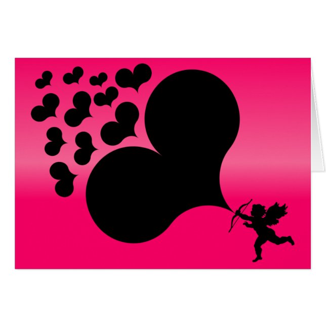 Cupid Shooting Hearts (Front Horizontal)