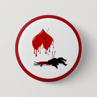 Cupid Shot Down (Anti-Valentine) 6 Cm Round Badge