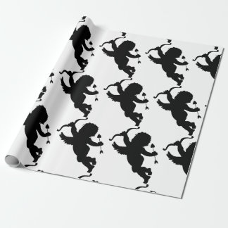 CUPID SILHOUETTE Valentine's Day Wrapping Paper