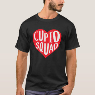 Cupid Squad Heart Funny Best friend Group Valentin T-Shirt