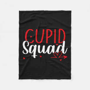 Cupid Squad Hearts Valentine's Day Cupids Couple M Fleece Blanket