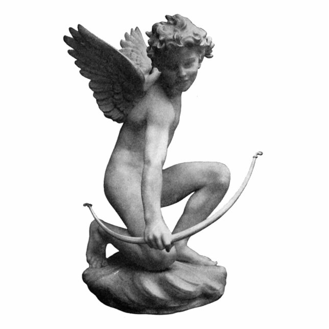 Cupid Statue Standing Photo Sculpture (Front)