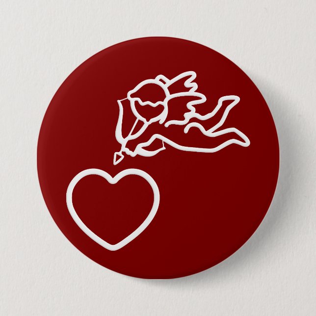 Cupid Strikes custom button (Front)