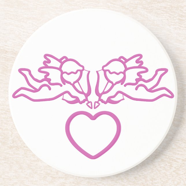 Cupid Strikes custom coaster (Front)