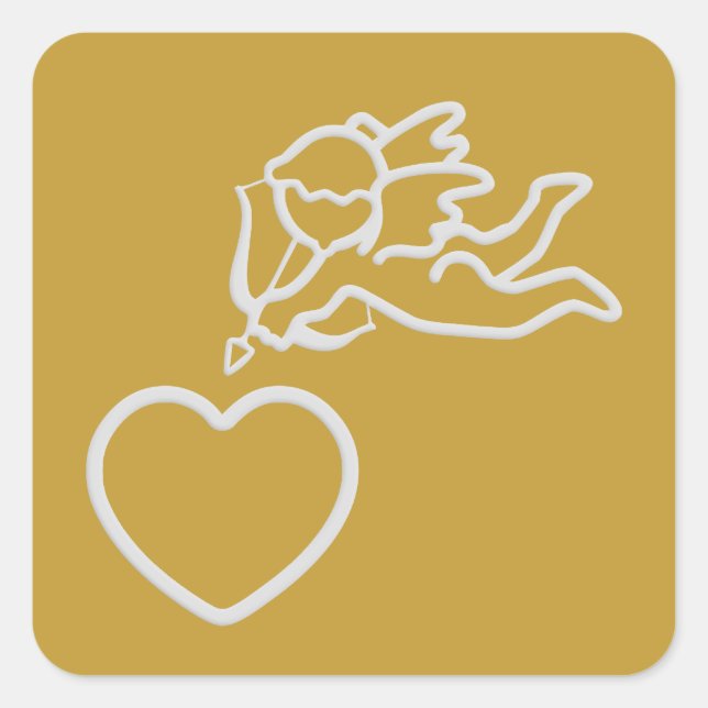 Cupid Strikes custom stickers (Front)