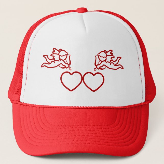 Cupid Strikes TWICE custom hat (Front)