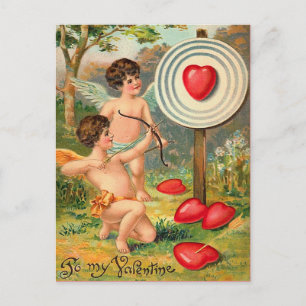 Cupid Target Practice Postcard