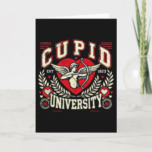 Cupid University Vintage Valentine Theme Card