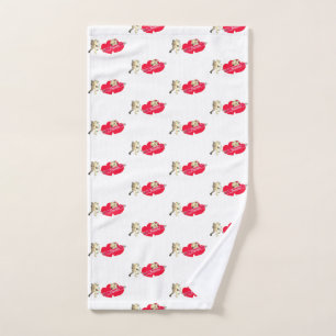 Cupid Valentine Hearts Hand Towel
