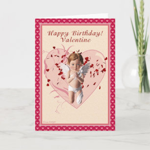Cupid Valentine's Day Birthday Blank Card