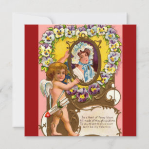 Cupid Vintage Valentine’s Day Invitation