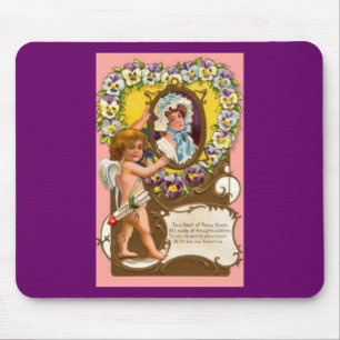 Cupid Vintage Valentine's Mousepad