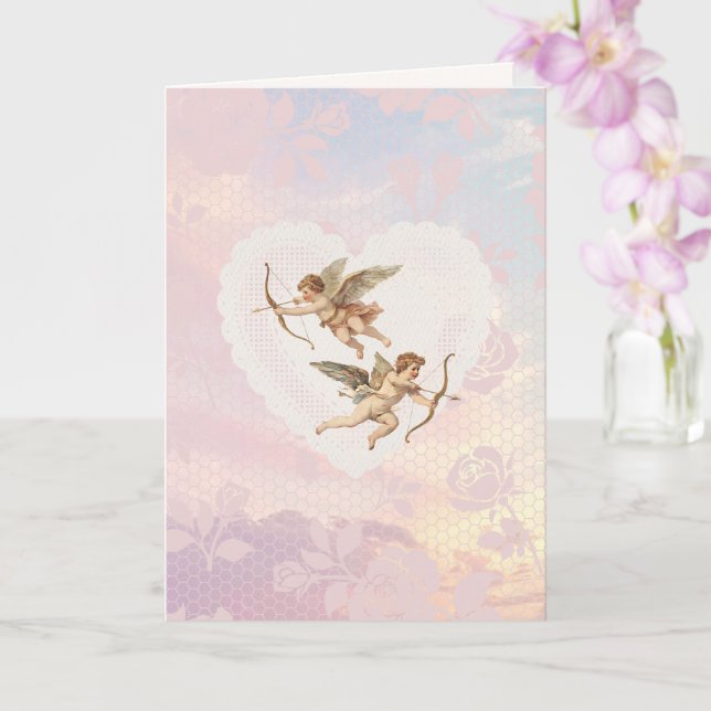 Cupid's Arrow Valentine's Day Card (Orchid)