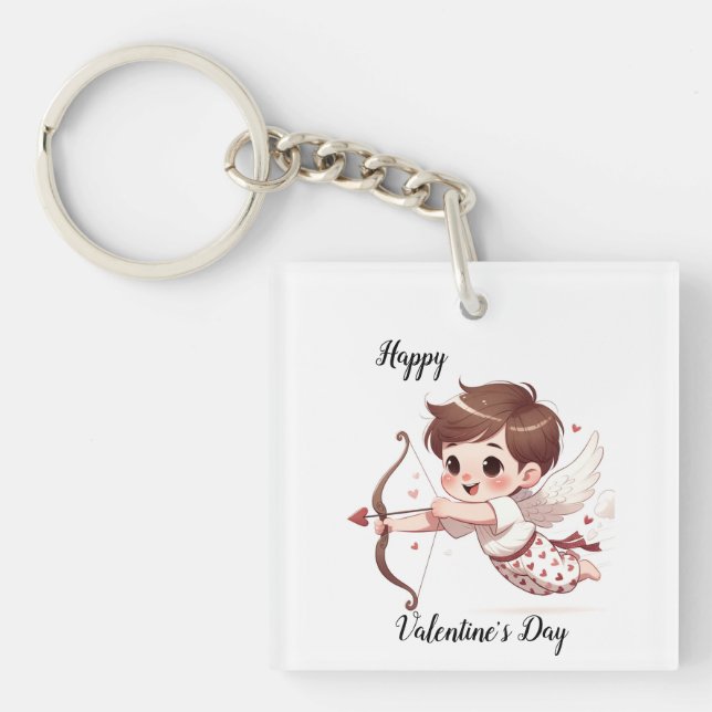 Cupid's Arrow Valentine's Day Key Ring (Front)