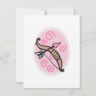 Cupid's Bow & Arrow Invitation