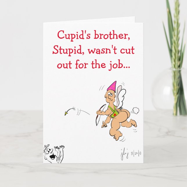 Cupid's Brother Valentine's card (Front)