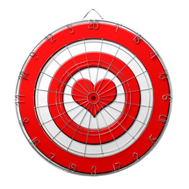 Cupid's Bullseye Dartboard (Front)