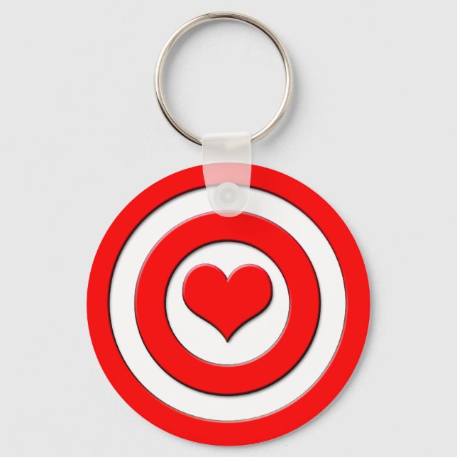 Cupid's Bullseye Key Ring (Front)