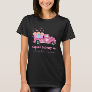 Cupid's Delivery Co Funny L&D Crew Valentines Day T-Shirt