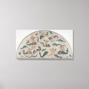 Cupids, Dolphins and Sealife from Utique Canvas Print