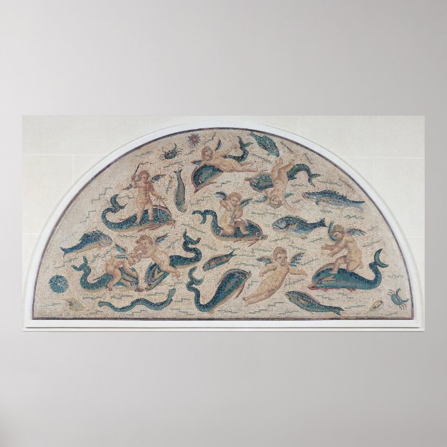 Cupids, Dolphins and Sealife from Utique Poster (Front)