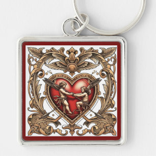 "Cupid's Eternal Aim" Key Ring