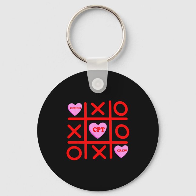 Cupids Favorite Cpt Crew Xoxo Phlebotomist Valenti Key Ring (Front)