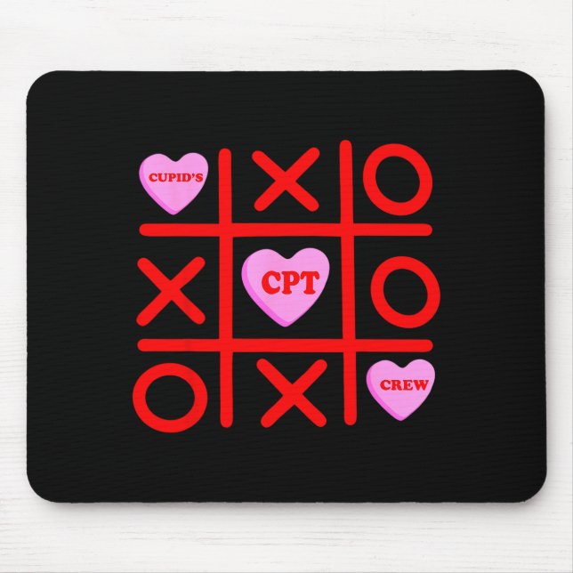 Cupids Favorite Cpt Crew Xoxo Phlebotomist Valenti Mouse Mat (Front)