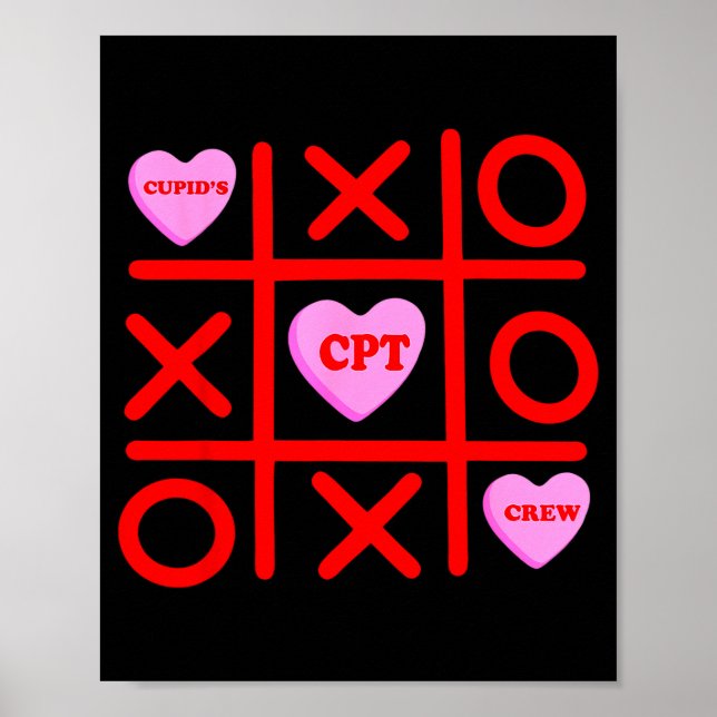 Cupids Favorite Cpt Crew Xoxo Phlebotomist Valenti Poster (Front)