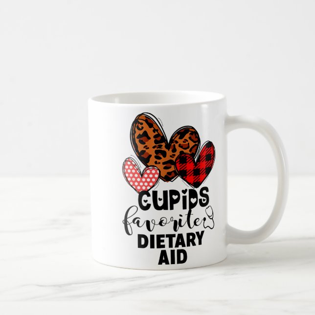 Cupids Favorite Dietary Aid Nurse Gift Valentines  Coffee Mug (Right)