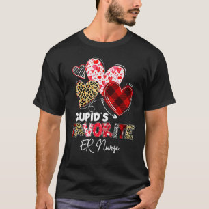 Cupid's Favorite ER Emergency Nurse Valentine Buff T-Shirt